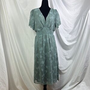 Baltic Born June smocked midi dress size XL new with tags